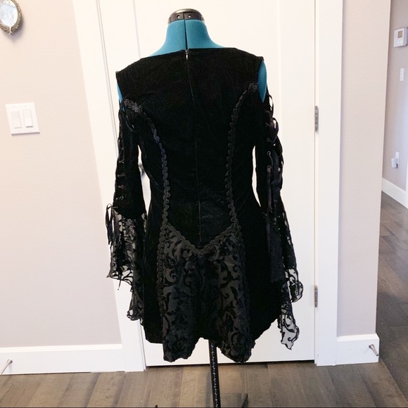 Rare Circa 2003 Lip Service Velvet/Burnout Dress L - Picture 5 of 7